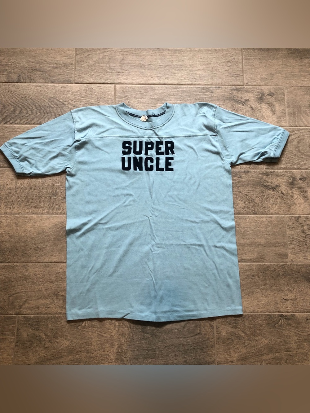 Vintage 80s Single Stitch Shirt Super Uncle Mens Size XL , Fit Like L - USA Made